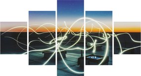 Obraz - widok nieba z dachu (125x70 cm)