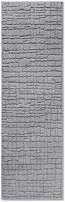 Dywan nowoczesny Gallery 3D  szary 80 cm x 240 cm