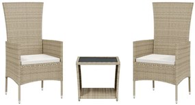 Beżowy zestaw mebli ogrodowych S4-T27