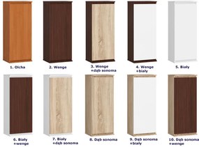 Szafka wisząca w skandynawskim stylu dąb sonoma + biały R3-P32