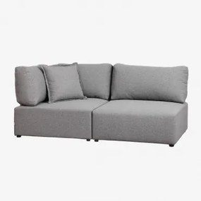 Dwuczęściowa Modułowa Sofa Narożna Kata Szary - Sklum