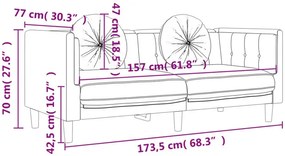 Aksamitna żółta sofa do salonu Evato 12X