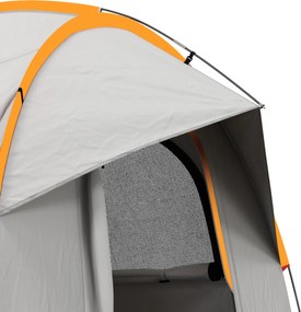 Outsunny Namiot samochodowy, namiot kempingowy 3 drzwiowy, odporny na warunki atmosferyczne, 239cm x 210cm x 210cm, Pomarańczowy + Szary