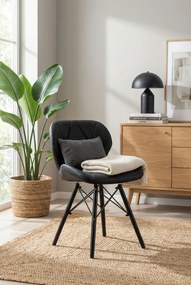 Czarne krzesło kuchenne S8-C20