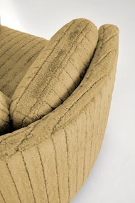 Fotel wypoczynkowy obrotowy elektrycznie rozkładany, bujany PEGAS musztarda