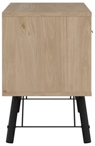 Szafka pod TV w dekorze dębu w naturalnym kolorze 150x60x40 cm Ry – Tvilum