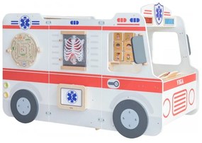 Viga duży drewniany ambulans zestaw karetka małych ratowników akcesoria 25 el.