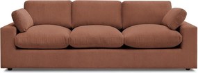 Pomarańczowa sztruksowa sofa 250 cm Belair – Bobochic Paris