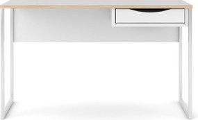 Białe biurko z szufladą Function Plus 1S