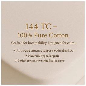 Białe prześcieradło z bawełny renforcé z gumką 200x200 cm Ranforce – Mila Home Luxury