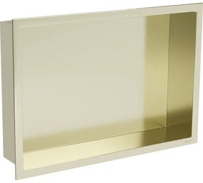 Mexen X-Wall-R półka wnękowa z kołnierzem 45 x 30 cm, złota szczotkowana - 1950453010