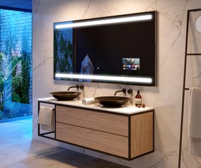 Lustro Ledowe Łazienkowe L09 z oświetleniem wiszące do skonfigurowania u producenta luster Artforma