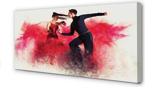 Duży obraz na płótnie Taniec w Czerwonym Dymie