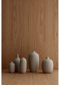 Beżowy ceramiczny wazon Blomus Nomad, wys. 21 cm