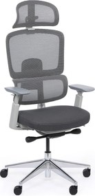 Krzesło biurowe WILMOT MF, szara rama, szara
