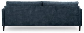 Ciemnoniebieska sofa z aksamitnym obiciem Scandic Adagio, szer. 220 cm