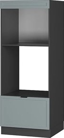 Szafka do mikrofalówki jasnoniebiesko-szary 60x58.1x153.6 fame-line