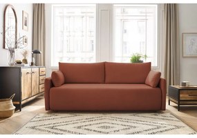 Pomarańczowa rozkładana sofa 211 cm Marcel – Bobochic Paris