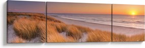 Obraz - Plaża o zachodzie słońca (170x50 cm)