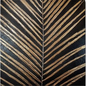 Ręcznie malowany obraz 70x70 cm Palm Leaf – Wallity