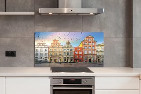Panel szklany do Kuchni Kamienice Gdańskiego Starego Miasta
