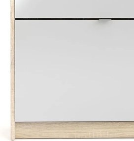 Szafka na buty z lustrem Roma 5D dąb sonoma / biały