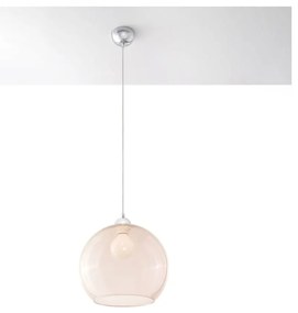 Beżowa lampa wisząca z szklanym kloszem ø 30 cm Bilbao – Nice Lamps