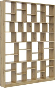 Duży regał biblioteczka na ścianę dąb artisan M5-W48