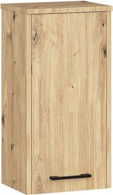 Szafka łazienkowa AKORD FIN Dąb Artisan 30 cm 1 drzwi kolor Dąb Artisan mat 2 półki 30x22,5x60 cm