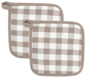 Bawełniane rękawice kuchenne zestaw 2 szt. Gingham – Tiseco Home Studio