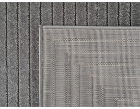 Dywan uniwersalny Nova 3D Geometria szary 200 cm x 290 cm