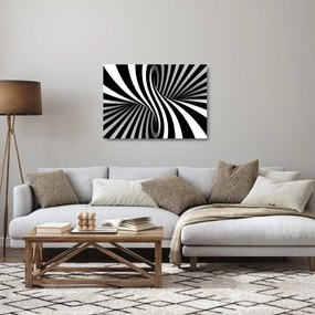 Abstrakcyjny obraz z paskami zebry (70x50 cm)