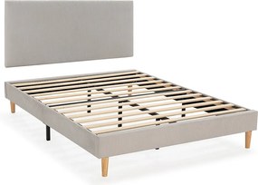 Kolumna Sommier + zagłówek Bari 140x190 cm kolor Szary