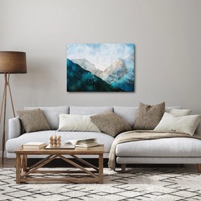 Obraz - Rysunek gór (70x50 cm)