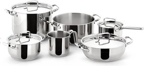Zestaw garnków Lagostina SFIZIOSA-10PIECES ze stali nierdzewnej z podwójnym dnem Lagoseal® Plus