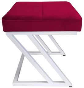 Pufa ZETA LOFT taboret podnóżek podstawa biała MG31