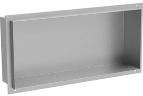 Mexen X-Wall-NR półka wnękowa bez kołnierza 45 x 20 cm, inox - 1911452010