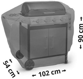 Cattara Pokrowiec na grill gazowy czarny, 102 cm