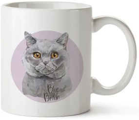 Bohemia Gifts Ceramiczny kubek - Blue British, 350ml