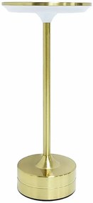 Minimalistyczna lampa stołowa złota - K616-Rawino