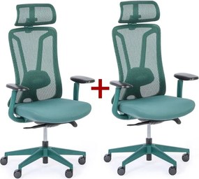 Krzesło biurowe MIDA 1+1 GRATIS, zelená