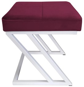 Pufa ZETA LOFT taboret podnóżek podstawa biała MG02