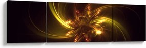 Obraz - abstrakcja śmigieł (170x50 cm)