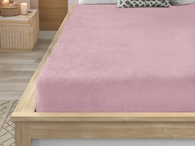 PrzytulneMieszkanie.pl Prześcieradło z mikropluszu SOFT 90x200 różowe