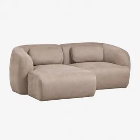 Sofa Modułowy Z Lewym Szezlongiem, 2-częściowy, Z Tkaniny Chenilla Coquette Szenila Brąz Pszeniczny - Sklum