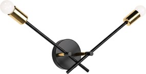 LAMPA ŚCIENNA KINKIET APP1119-2W Czarna