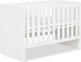 Białe łóżeczko dziecięce z funkcją tapczanika Amelia 120x60