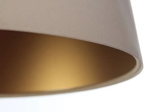 Kremowo-złota elegancka lampa wisząca glamour - S405-Arva