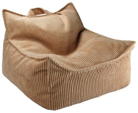 Brązowy sztruksowy dziecięcy worek do siedzenia Chair – Wigiwama