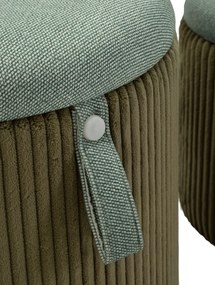 Zestaw puf ze schowkiem BOLZANO, Ø 38 cm, Ø 32 cm